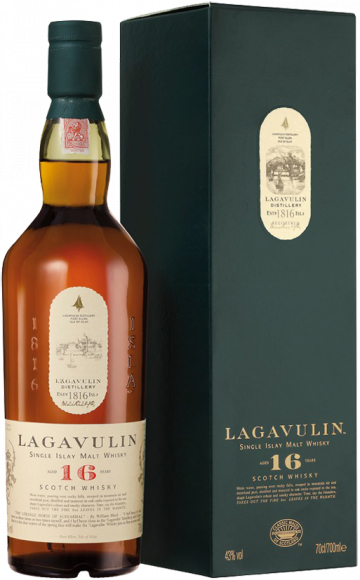 Виски Лагавулин 16 лет 43% 0,75л п/уп