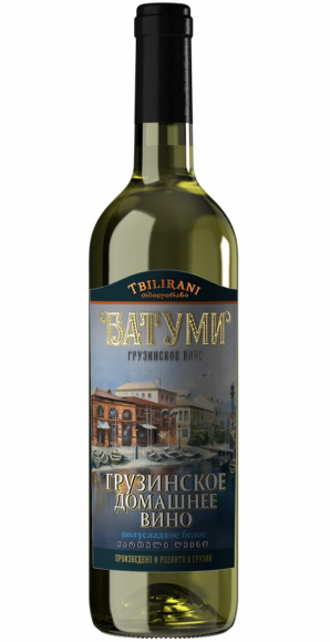 Вино Тбилирани Батуми Домашнее бел п/сл 13% 0,7л